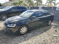 Salvage cars for sale from Copart Opa Locka, FL: 2016 Volkswagen Jetta S