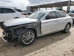 Salvage cars for sale at West Palm Beach, FL auction: 2019 Infiniti Q50 Luxe