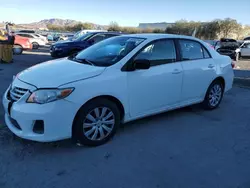 Salvage cars for sale at Las Vegas, NV auction: 2013 Toyota Corolla Base