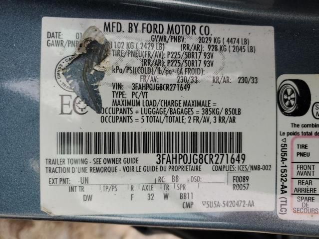 2012 Ford Fusion SEL