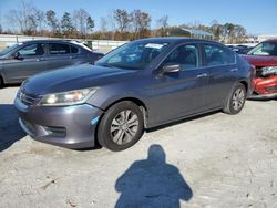 Salvage cars for sale at Spartanburg, SC auction: 2014 Honda Accord LX