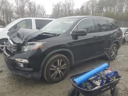 Salvage cars for sale at Waldorf, MD auction: 2017 Honda Pilot EXL