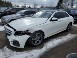 Salvage cars for sale at Bowmanville, ON auction: 2018 Mercedes-Benz E 400 4matic