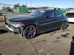 Salvage cars for sale at Denver, CO auction: 2018 Alfa Romeo Giulia TI