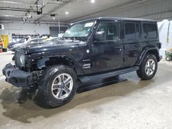 Salvage cars for sale at Candia, NH auction: 2018 Jeep Wrangler Unlimited Sahara