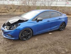 Salvage cars for sale at Davison, MI auction: 2017 Chevrolet Cruze LT