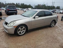 Salvage cars for sale at Charles City, VA auction: 2004 Infiniti G35