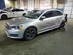 Salvage cars for sale at Woodhaven, MI auction: 2014 Volkswagen Passat S