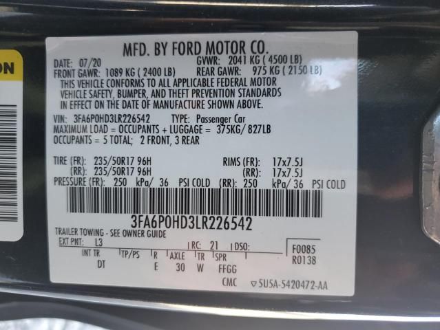 2020 Ford Fusion SE