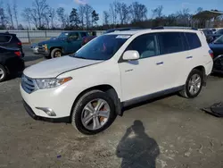 Toyota salvage cars for sale: 2013 Toyota Highlander Limited