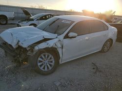 Salvage cars for sale at Kansas City, KS auction: 2014 Volkswagen Passat S