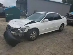 Salvage cars for sale at Midway, FL auction: 2002 Honda Accord EX