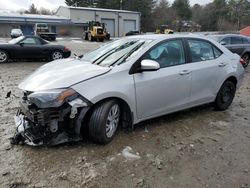 Salvage cars for sale at Mendon, MA auction: 2017 Toyota Corolla L