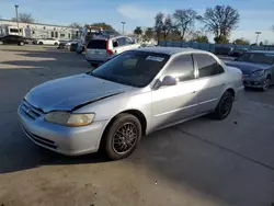 Salvage cars for sale at Sacramento, CA auction: 2002 Honda Accord LX