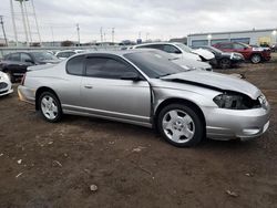 Chevrolet Montecarlo salvage cars for sale: 2007 Chevrolet Monte Carlo LT