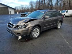 Salvage cars for sale from Copart East Granby, CT: 2008 Subaru Outback 3.0R LL Bean