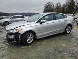 Salvage cars for sale from Copart Concord, NC: 2018 Ford Fusion SE Hybrid