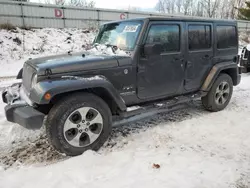 Salvage cars for sale at Davison, MI auction: 2017 Jeep Wrangler Unlimited Sahara