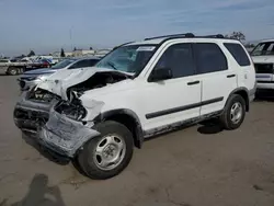 Salvage cars for sale at Bakersfield, CA auction: 2002 Honda CR-V LX