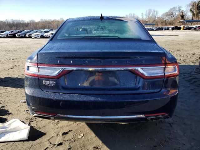 2018 Lincoln Continental Black Label