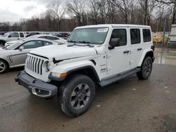 Salvage cars for sale from Copart Ellwood City, PA: 2018 Jeep Wrangler Unlimited Sahara