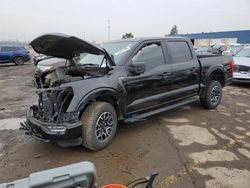 Salvage cars for sale at Woodhaven, MI auction: 2021 Ford F150 Supercrew