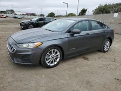 Salvage cars for sale at San Diego, CA auction: 2019 Ford Fusion SE