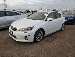 Vehiculos salvage en venta de Copart Elgin, IL: 2011 Lexus CT 200