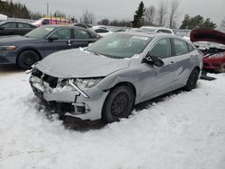 Salvage cars for sale from Copart Bowmanville, ON: 2017 Honda Civic EX