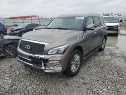 Salvage cars for sale at Cahokia Heights, IL auction: 2017 Infiniti QX80 Base