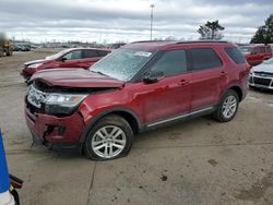 Salvage cars for sale at Woodhaven, MI auction: 2019 Ford Explorer XLT