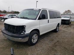 Salvage trucks for sale at Sacramento, CA auction: 2012 Chevrolet Express G3500 LT