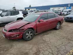 Salvage cars for sale at Woodhaven, MI auction: 2008 Chevrolet Impala LT