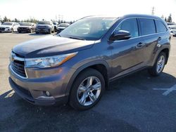 Salvage cars for sale at Rancho Cucamonga, CA auction: 2014 Toyota Highlander Limited