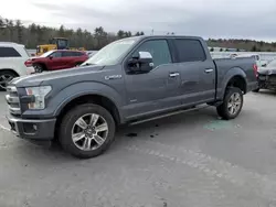 Salvage trucks for sale at Windham, ME auction: 2015 Ford F150 Supercrew