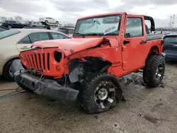 Salvage cars for sale at Pekin, IL auction: 2013 Jeep Wrangler Sport