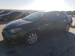 Salvage cars for sale at Grand Prairie, TX auction: 2014 Toyota Corolla L