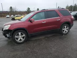 Salvage cars for sale at Gaston, SC auction: 2011 GMC Acadia SLT-1