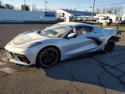 Salvage cars for sale at New Britain, CT auction: 2022 Chevrolet Corvette Stingray 1LT