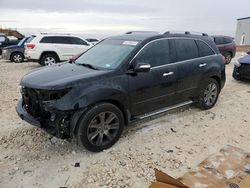 Salvage cars for sale at Taylor, TX auction: 2013 Acura MDX Advance