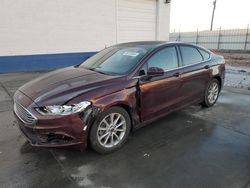 Salvage cars for sale at Farr West, UT auction: 2017 Ford Fusion SE