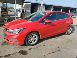 Salvage cars for sale at Fresno, CA auction: 2018 Chevrolet Cruze LT