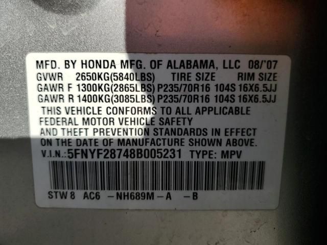 2008 Honda Pilot EXL