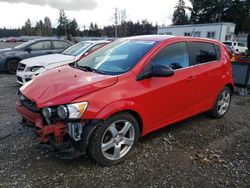 Chevrolet salvage cars for sale: 2016 Chevrolet Sonic LT