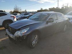 Salvage cars for sale at San Martin, CA auction: 2012 Infiniti G37 Base