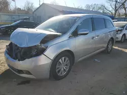 Salvage cars for sale at Wichita, KS auction: 2015 Honda Odyssey EX