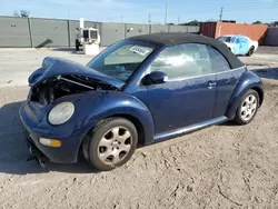 Salvage cars for sale at Homestead, FL auction: 2003 Volkswagen New Beetle GLS