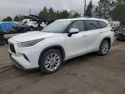 2022 Toyota Highlander Limited en venta en Denver, CO