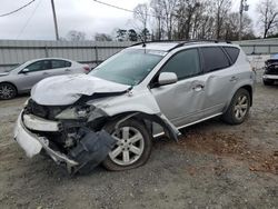 Salvage cars for sale at Gastonia, NC auction: 2007 Nissan Murano SL