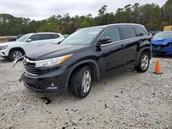 Salvage cars for sale at Houston, TX auction: 2016 Toyota Highlander Limited